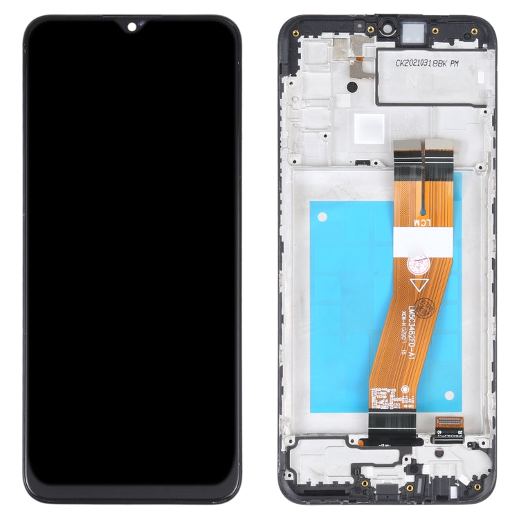 หน้าจอ TFT วัสดุ LCD และชุดประกอบ Digitizer พร้อมกรอบสำหรับ Samsung Galaxy M02s, For Samsung Galaxy M02s