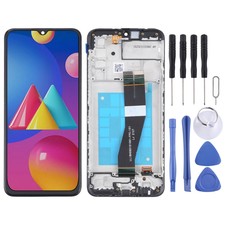 หน้าจอแอลซีดีและชุดประกอบDigitizerพร้อมกรอบสำหรับSamsung Galaxy M02s (เวอร์ชันNL), For Samsung Galaxy M02s (NL)