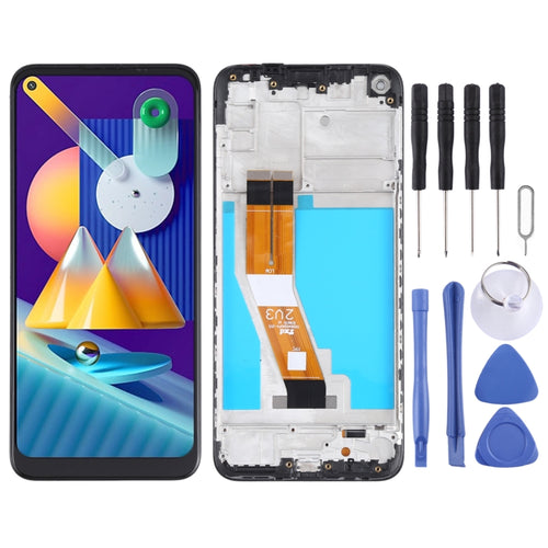 หน้าจอ LCD ต้นฉบับและชุดประกอบ Digitizer พร้อมกรอบสำหรับ Samsung Galaxy M11 SM-M115, For Samsung Galaxy M11(Original)