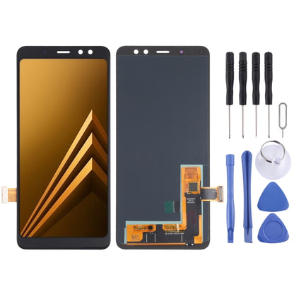 หน้าจอแอลซีดีวัสดุ OLED และชุดประกอบ Digitizer สำหรับ Samsung Galaxy A8 (2018) / A5 (2018) SM-A530, For Samsung Galaxy A8 (2018) (OLED Material)