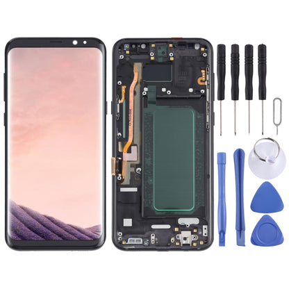 หน้าจอ LCD วัสดุ OLED และชุดประกอบDigitizerพร้อมกรอบสำหรับSamsung Galaxy S8 + SM-G955, For Samsung Galaxy S8+, For Samsung Galaxy S8+(OLED)