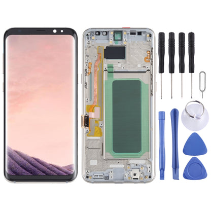 หน้าจอ LCD วัสดุ OLED และชุดประกอบDigitizerพร้อมกรอบสำหรับSamsung Galaxy S8 + SM-G955, For Samsung Galaxy S8+, For Samsung Galaxy S8+(OLED)