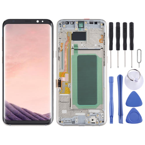หน้าจอ LCD วัสดุ OLED และชุดประกอบDigitizerพร้อมกรอบสำหรับSamsung Galaxy S8 + SM-G955, For Samsung Galaxy S8+, For Samsung Galaxy S8+(OLED)