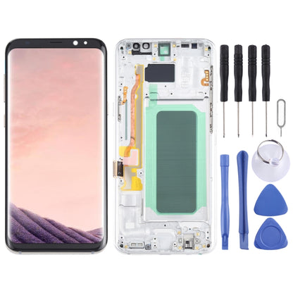 หน้าจอ LCD วัสดุ OLED และชุดประกอบDigitizerพร้อมกรอบสำหรับSamsung Galaxy S8 + SM-G955, For Samsung Galaxy S8+, For Samsung Galaxy S8+(OLED)