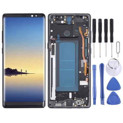 หน้าจอ OLED วัสดุ LCD และชุดประกอบDigitizerพร้อมกรอบสำหรับSamsung Galaxy Note 8 SM-N950, For Samsung Galaxy Note 8(OLED), For Samsung Galaxy Note 8(OLED Material)