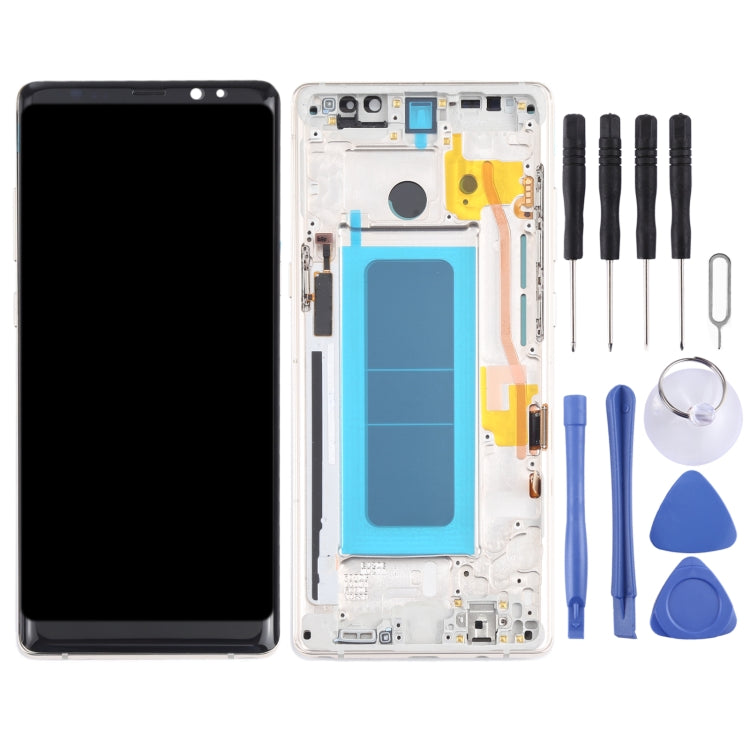 หน้าจอ OLED วัสดุ LCD และชุดประกอบDigitizerพร้อมกรอบสำหรับSamsung Galaxy Note 8 SM-N950, For Samsung Galaxy Note 8(OLED), For Samsung Galaxy Note 8(OLED Material)
