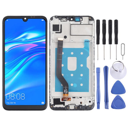 หน้าจอแอลซีดีและชุดประกอบDigitizerพร้อมกรอบสำหรับHuawei Y7 (2019) (รุ่นต่ำ), For Huawei Y7 (2019)(Low Version)