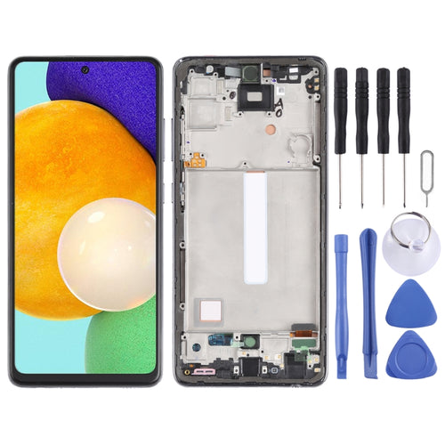 Incell วัสดุหน้าจอแอลซีดีและชุดประกอบDigitizerพร้อมกรอบ (ไม่รองรับการระบุลายนิ้วมือ) สำหรับSamsung Galaxy A52 5G SM-A526, For Samsung Galaxy A52 5G(incell)