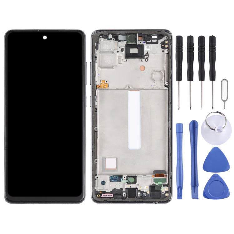 Incell วัสดุหน้าจอแอลซีดีและชุดประกอบDigitizerพร้อมกรอบ (ไม่รองรับการระบุลายนิ้วมือ) สำหรับSamsung Galaxy A52 5G SM-A526, For Samsung Galaxy A52 5G(incell)