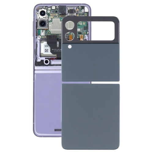 สำหรับ Samsung Galaxy Z Flip3 5G SM-F711B ฝาหลังแบตเตอรี่แก้ว, For Samsung Galaxy Z Flip3 5G