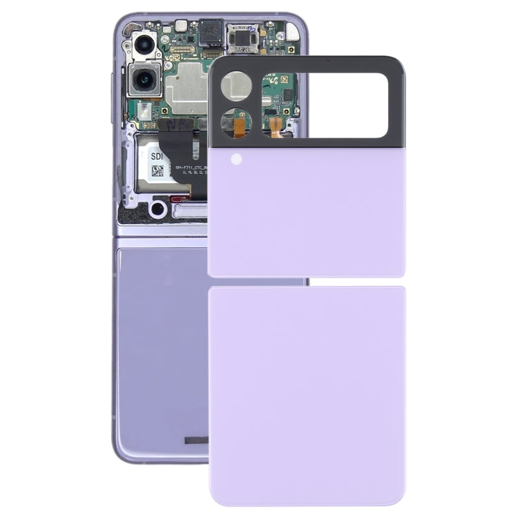 สำหรับ Samsung Galaxy Z Flip3 5G SM-F711B ฝาหลังแบตเตอรี่แก้ว, For Samsung Galaxy Z Flip3 5G