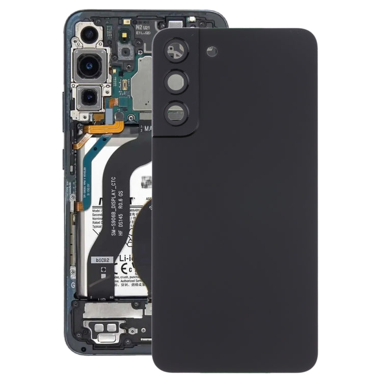 สำหรับ Samsung Galaxy S22 + 5G SM-S906B ฝาหลังแบตเตอรี่พร้อมฝาครอบเลนส์กล้อง, For Samsung Galaxy S22+ 5G