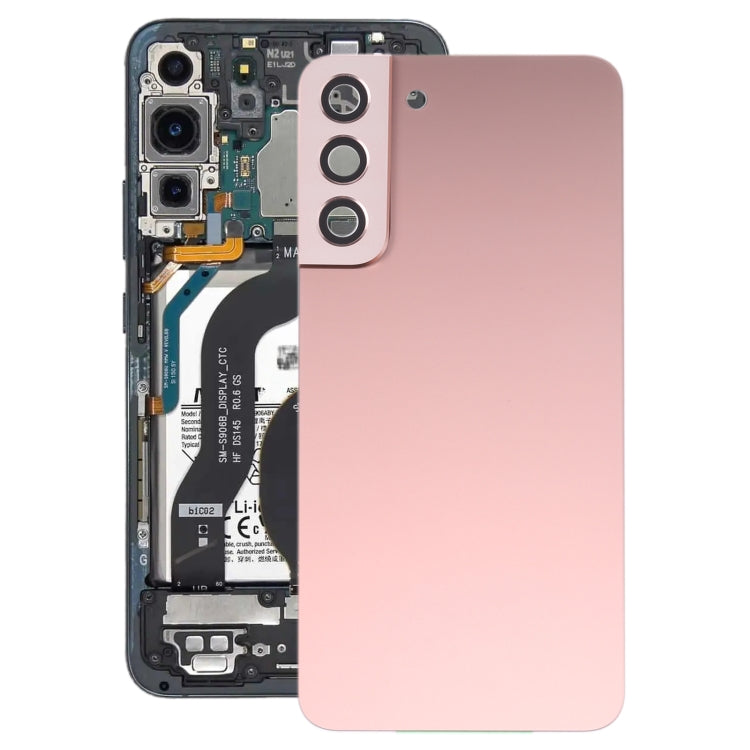 สำหรับ Samsung Galaxy S22 + 5G SM-S906B ฝาหลังแบตเตอรี่พร้อมฝาครอบเลนส์กล้อง, For Samsung Galaxy S22+ 5G