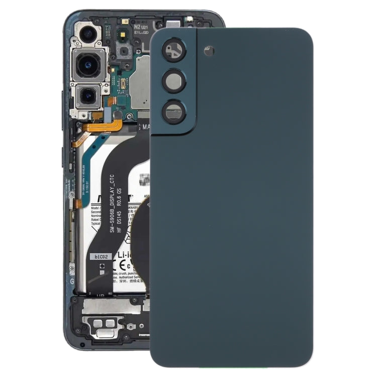 สำหรับ Samsung Galaxy S22 + 5G SM-S906B ฝาหลังแบตเตอรี่พร้อมฝาครอบเลนส์กล้อง, For Samsung Galaxy S22+ 5G