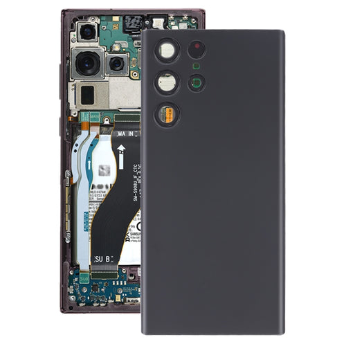 สำหรับ Samsung Galaxy S22 Ultra 5G SM-S908B ฝาหลังแบตเตอรี่พร้อมฝาครอบเลนส์กล้อง, For Samsung Galaxy S22 Ultra 5G