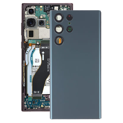 สำหรับ Samsung Galaxy S22 Ultra 5G SM-S908B ฝาหลังแบตเตอรี่พร้อมฝาครอบเลนส์กล้อง, For Samsung Galaxy S22 Ultra 5G