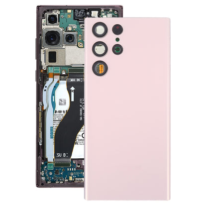 สำหรับ Samsung Galaxy S22 Ultra 5G SM-S908B ฝาหลังแบตเตอรี่พร้อมฝาครอบเลนส์กล้อง, For Samsung Galaxy S22 Ultra 5G