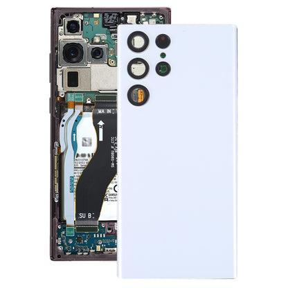 สำหรับ Samsung Galaxy S22 Ultra 5G SM-S908B ฝาหลังแบตเตอรี่พร้อมฝาครอบเลนส์กล้อง, For Samsung Galaxy S22 Ultra 5G