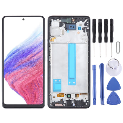 Incell หน้าจอ LCD สำหรับ Samsung Galaxy A53 5G SM-A536 Digitizer Full ASSEMBLY พร้อมกรอบ,ไม่สนับสนุนลายนิ้วมือ, For Samsung Galaxy A53 5G