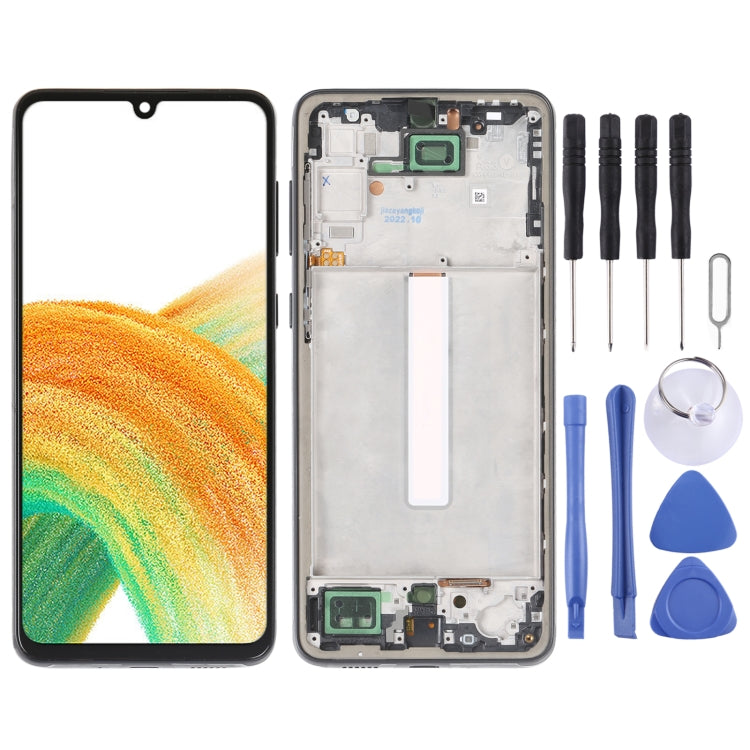 Incell หน้าจอ LCD สำหรับ Samsung Galaxy A33 5G SM-A336 Digitizer Full ASSEMBLY พร้อมกรอบ,ไม่สนับสนุนลายนิ้วมือ, For Samsung Galaxy A33 5G
