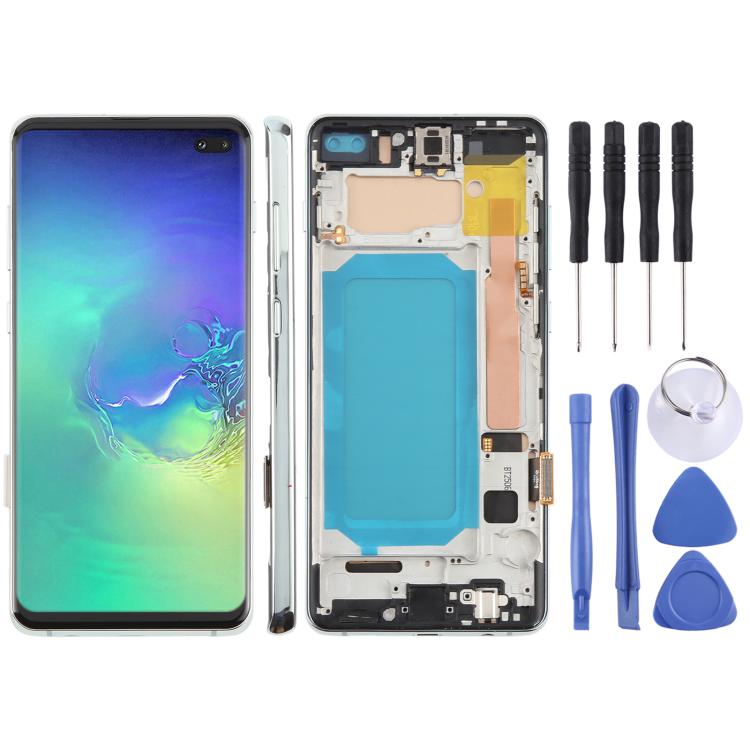 หน้าจอTFT LCDสำหรับSamsung Galaxy S10 + SM-G975 Digitizer Full Assemblyพร้อมกรอบ,ไม่สนับสนุนลายนิ้วมือ, For Samsung Galaxy S10+ SM-G975F 6.38 inch(Not Fingerprint), For Samsung Galaxy S10+ (TFT)
