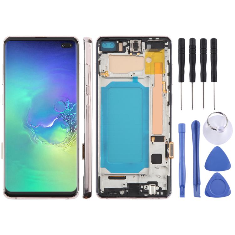 หน้าจอTFT LCDสำหรับSamsung Galaxy S10 + SM-G975 Digitizer Full Assemblyพร้อมกรอบ,ไม่สนับสนุนลายนิ้วมือ, For Samsung Galaxy S10+ SM-G975F 6.38 inch(Not Fingerprint), For Samsung Galaxy S10+ (TFT)