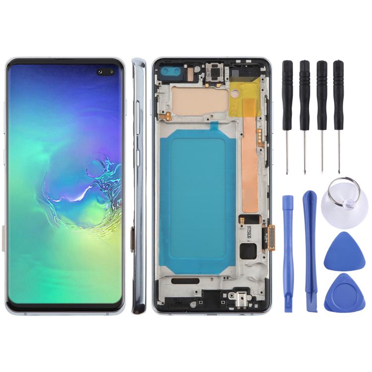 หน้าจอTFT LCDสำหรับSamsung Galaxy S10 + SM-G975 Digitizer Full Assemblyพร้อมกรอบ,ไม่สนับสนุนลายนิ้วมือ, For Samsung Galaxy S10+ SM-G975F 6.38 inch(Not Fingerprint), For Samsung Galaxy S10+ (TFT)