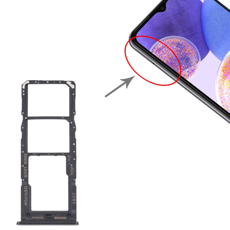 สำหรับ Samsung Galaxy A23 5G SM-A236B ถาดซิมการ์ดเดิม + ถาดซิมการ์ด + ถาดการ์ด Micro SD, For Samsung Galaxy A23 5G