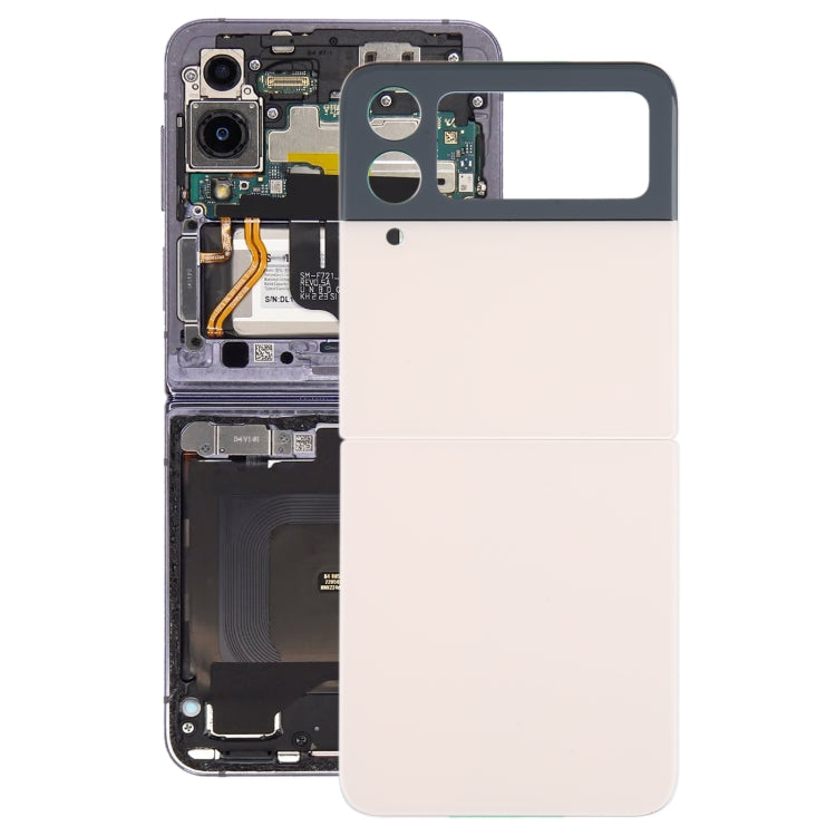 สำหรับ Samsung Galaxy Z Flip4 SM-F721B ฝาหลังแบตเตอรี่พร้อมฝาครอบเลนส์กล้อง, For Samsung Galaxy Z Flip4