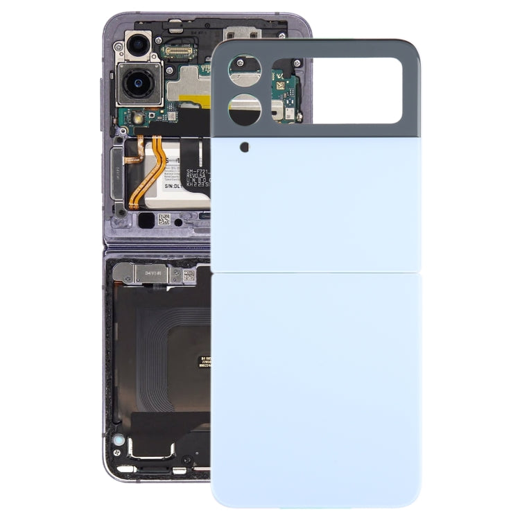 สำหรับ Samsung Galaxy Z Flip4 SM-F721B ฝาหลังแบตเตอรี่พร้อมฝาครอบเลนส์กล้อง, For Samsung Galaxy Z Flip4