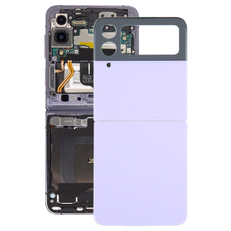 สำหรับ Samsung Galaxy Z Flip4 SM-F721B ฝาหลังแบตเตอรี่พร้อมฝาครอบเลนส์กล้อง, For Samsung Galaxy Z Flip4