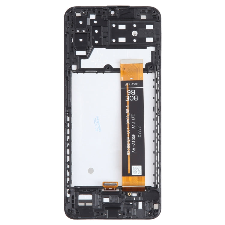 หน้าจอ LCD OEM สำหรับ Samsung Galaxy A13 4G SM-A135 Digitizer สมัชชาเต็มพร้อมกรอบ, For Samsung Galaxy A13 4G