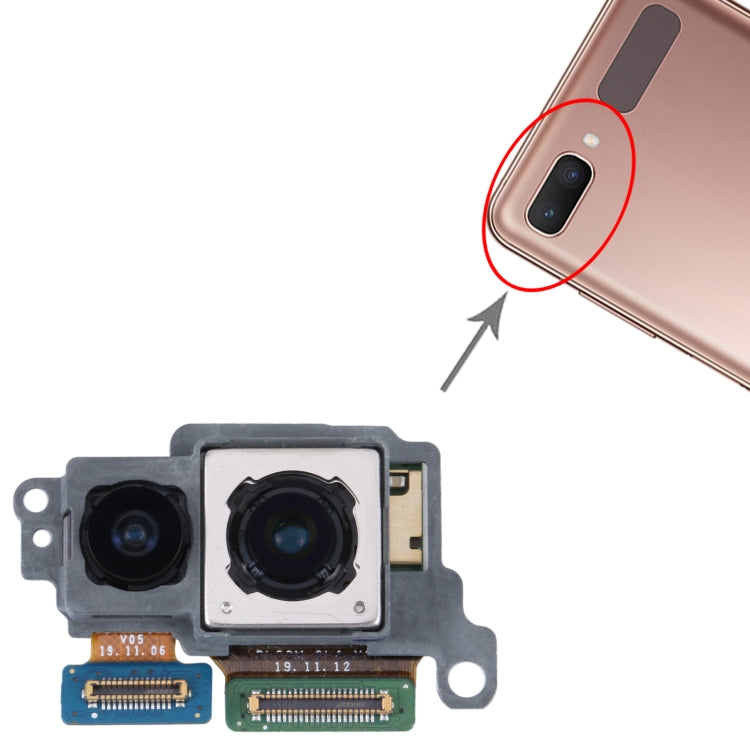 สำหรับ Samsung Galaxy Z Flip 5G SM-F707 กล้องด้านหลังแบบเดิม, For Samsung Galaxy Z Flip 5G