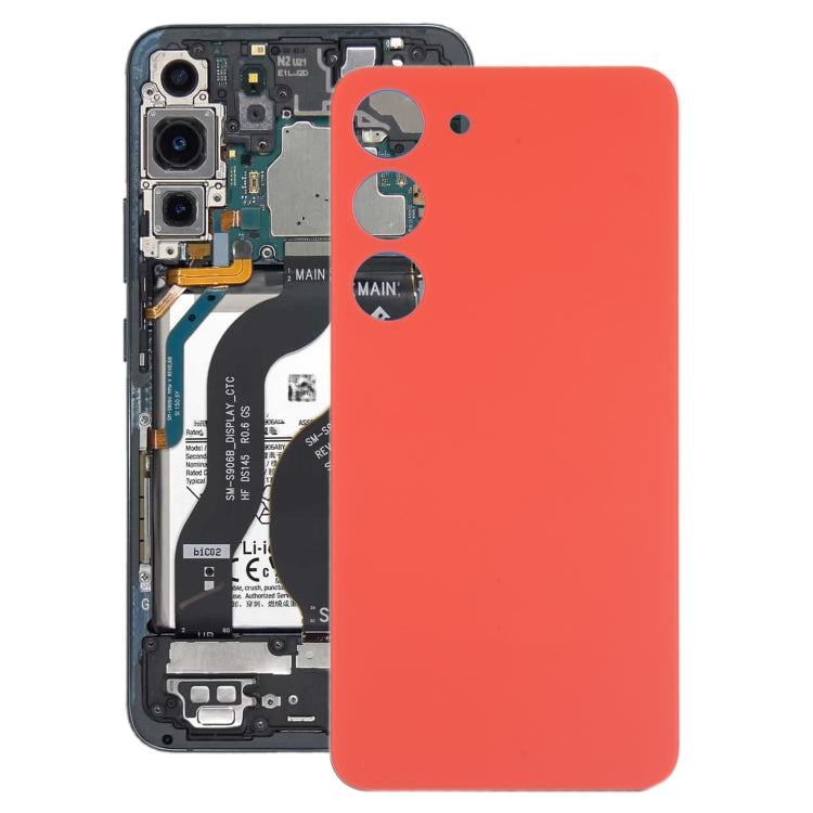 สำหรับ Samsung Galaxy S23 SM-S911B OEM ฝาหลังแบตเตอรี่แก้ว, For Samsung Galaxy S23