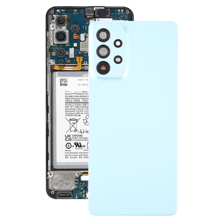 สำหรับ Samsung Galaxy A73 5G SM-A736B ฝาหลังแบตเตอรี่เดิมพร้อมฝาครอบเลนส์กล้อง, For Samsung Galaxy A73 5G(Original)