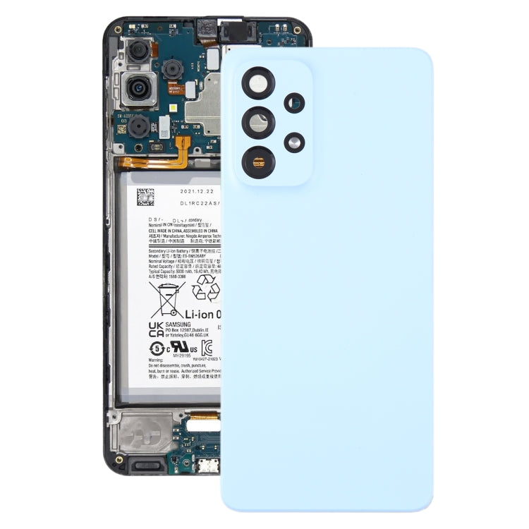 สำหรับ Samsung Galaxy A33 5G SM-A336B ฝาหลังแบตเตอรี่เดิมพร้อมฝาครอบเลนส์กล้อง, For Samsung Galaxy A33 5G(Original)