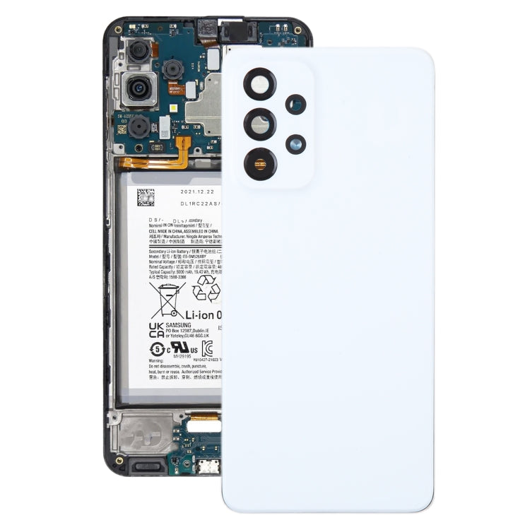 สำหรับ Samsung Galaxy A33 5G SM-A336B ฝาหลังแบตเตอรี่เดิมพร้อมฝาครอบเลนส์กล้อง, For Samsung Galaxy A33 5G(Original)