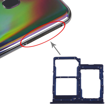 สำหรับ Galaxy A40 ถาดซิมการ์ด + ถาดซิมการ์ด + ถาดการ์ด Micro SD, For Samsung Galaxy A40 (Dark Blue), For Samsung Galaxy A40, For Galaxy A40, For Galaxy A40(Red)
