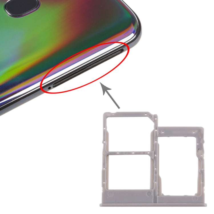 สำหรับ Galaxy A40 ถาดซิมการ์ด + ถาดซิมการ์ด + ถาดการ์ด Micro SD, For Samsung Galaxy A40 (Dark Blue), For Samsung Galaxy A40, For Galaxy A40, For Galaxy A40(Red)