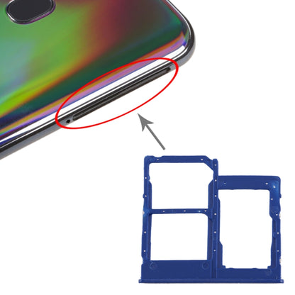 สำหรับ Galaxy A40 ถาดซิมการ์ด + ถาดซิมการ์ด + ถาดการ์ด Micro SD, For Samsung Galaxy A40 (Dark Blue), For Samsung Galaxy A40, For Galaxy A40, For Galaxy A40(Red)