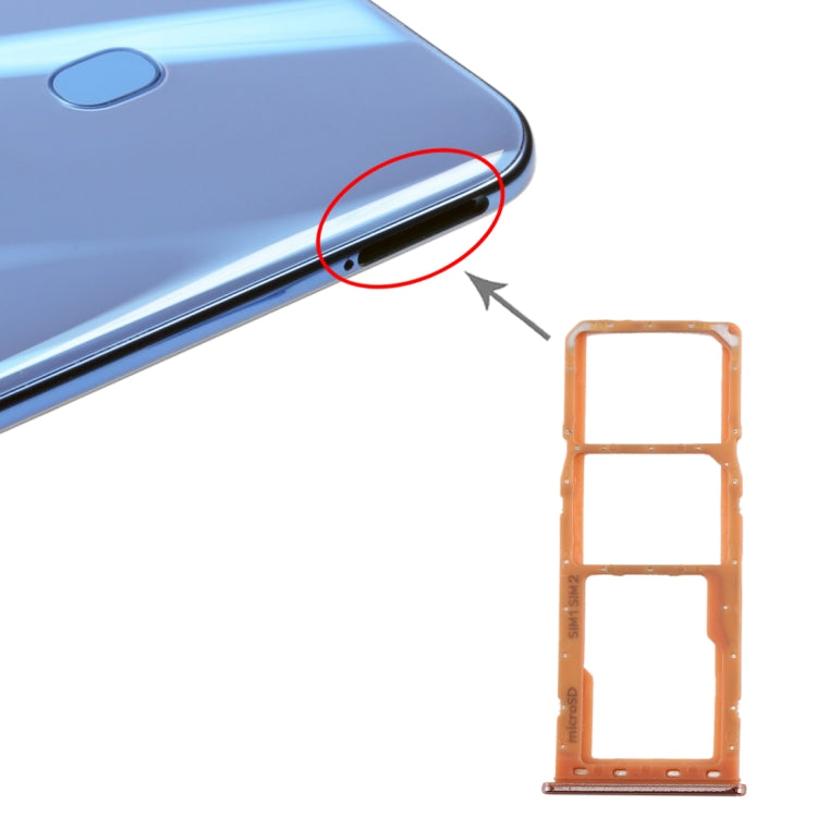สำหรับ Galaxy A20 A30 A50 ถาดซิมการ์ด + ถาดซิมการ์ด + ถาดการ์ด Micro SD, For Samsung Galaxy A20, For Galaxy A20