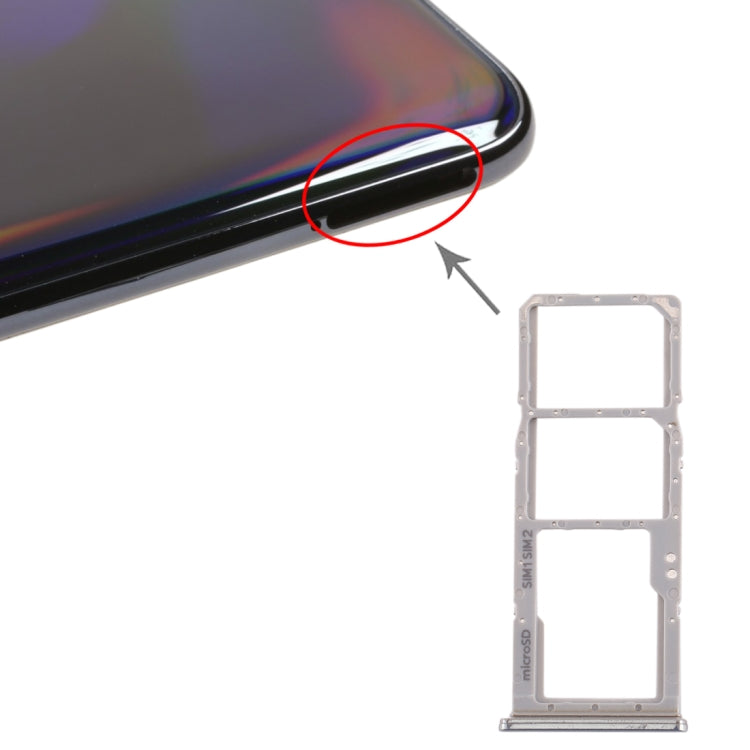 สำหรับ Galaxy A70 ถาดซิมการ์ด + ถาดซิมการ์ด + ถาดการ์ด Micro SD, For Samsung Galaxy A70, For Galaxy A70