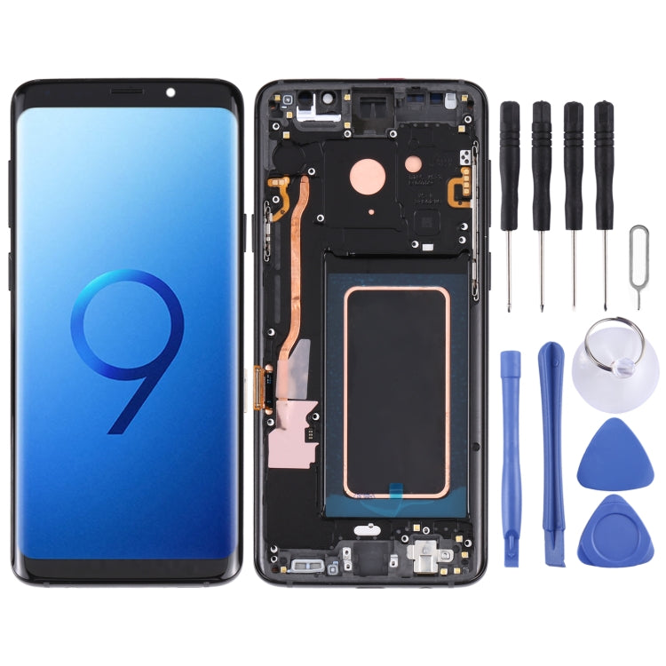 หน้าจอแอลซีดีและชุดประกอบDigitizerพร้อมกรอบสำหรับGalaxy S9 / G960F / DS / G960U / G960W / G9600, For Samsung Galaxy S9, For Galaxy S9 (Frame), For Galaxy S9