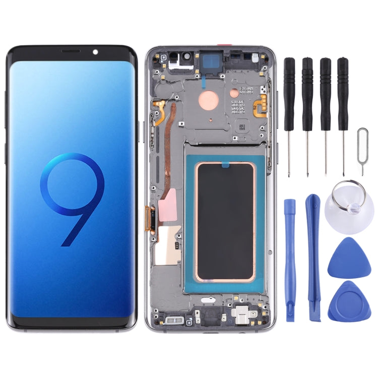 หน้าจอแอลซีดีและชุดประกอบDigitizerพร้อมกรอบสำหรับGalaxy S9 / G960F / DS / G960U / G960W / G9600, For Samsung Galaxy S9, For Galaxy S9 (Frame), For Galaxy S9