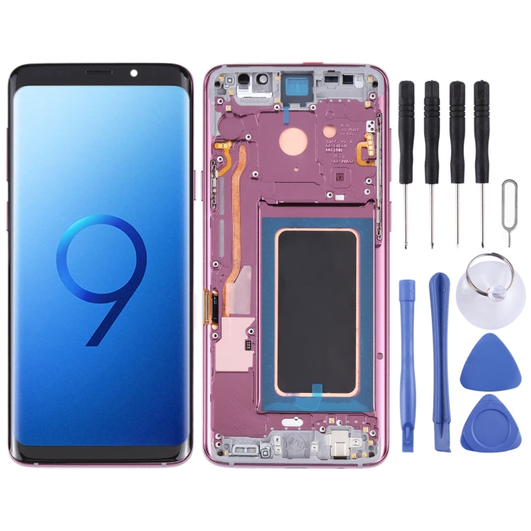 หน้าจอแอลซีดีและชุดประกอบDigitizerพร้อมกรอบสำหรับGalaxy S9 / G960F / DS / G960U / G960W / G9600, For Samsung Galaxy S9, For Galaxy S9 (Frame), For Galaxy S9