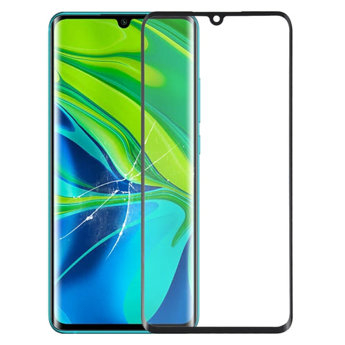 เลนส์กระจกด้านนอกหน้าจอด้านหน้าพร้อมกาวใส OCA สำหรับ Xiaomi Mi Note 10, For Xiaomi Mi Note 10