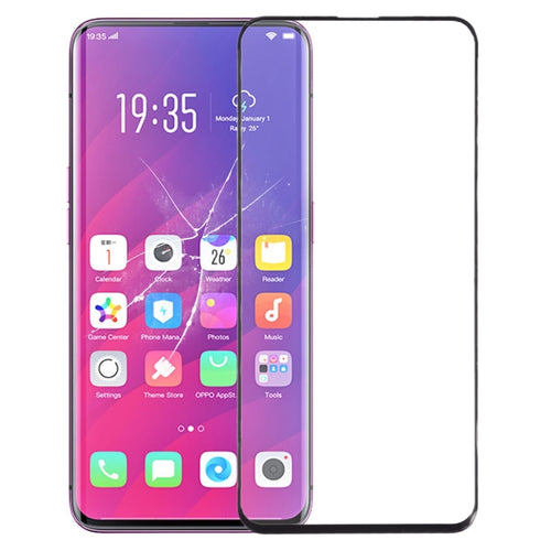 สำหรับ OPPO Find X หน้าจอด้านหน้าเลนส์กระจกด้านนอกพร้อมกาวใส OCA, For OPPO Find X (with OCA)