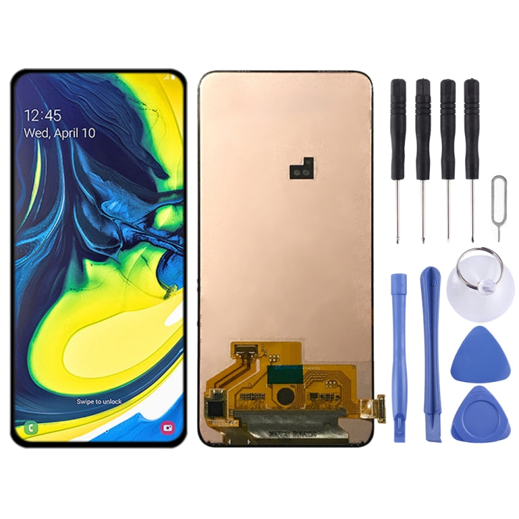 หน้าจอแอลซีดีต้นฉบับและชุดประกอบDigitizerเต็มสำหรับSamsung Galaxy A80, For Samsung Galaxy A80