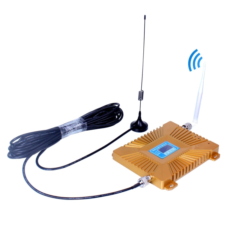 GSM900 / WCDMA2100 โทรศัพท์มือถือขนาดเล็กเครื่องทวนสัญญาณ LCD พร้อมเสาอากาศแบบดูด, LCD Repeater