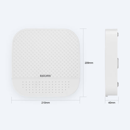 ESCAM PVR204 1080P 4CH+2CH ONVIF NVR เครื่องบันทึกวิดีโอดิจิตอลพร้อม 2CH Cloud Channel สำหรับระบบกล้อง IP, PVR204